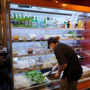  at Aejeong hot pot restaurant in Seoul