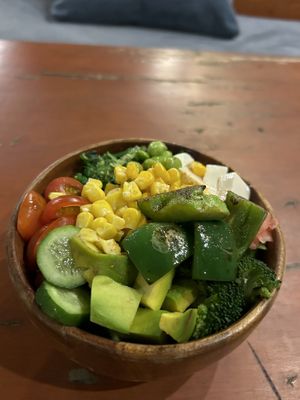 Vegan buddha bowl  at Aloha Poke & Beer in Ho Chi Minh City