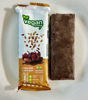 Peanut chocolate snack bar  at Vegan Way - Cloud Kitchen in Dubai