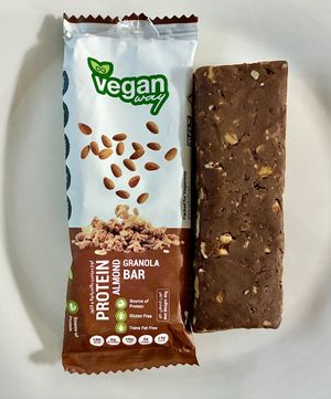 Almond granola snack bar  at Vegan Way - Cloud Kitchen in Dubai