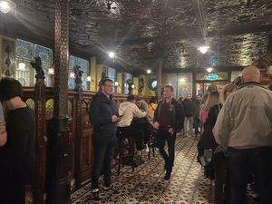 Authentic historic pub  at The Crown Liquor Saloon in Belfast