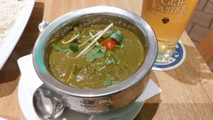 Tofu saag at Lakshmi Indisches Restaurant in Geisenfeld