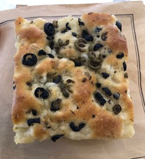 Olive focaccia   at Paul - The Galleria in Abu Dhabi