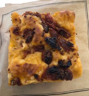 Sun-dried tomato focaccia   at Paul - The Galleria in Abu Dhabi