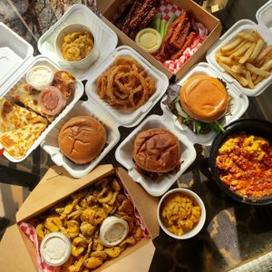 So many options 🖤 at Bean Vegan Cuisine in Charlotte