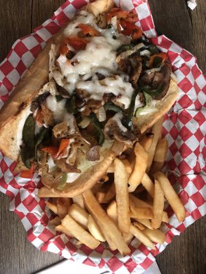 Chz steak & fries   at Bean Vegan Cuisine in Charlotte