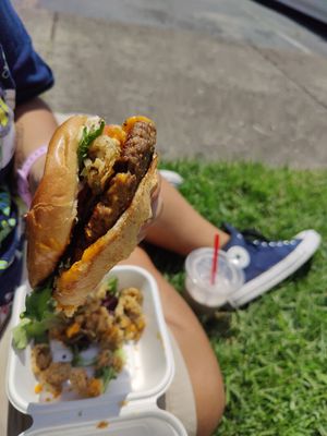 Jalapeno burger at Bean Vegan Cuisine in Charlotte