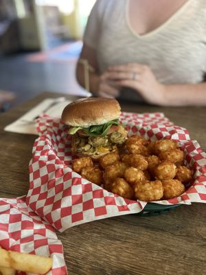 Bean Vegan Cuisine - Jalapeño Cheddar Burger  at Bean Vegan Cuisine in Charlotte