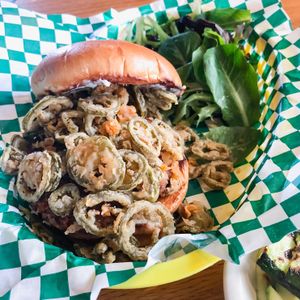 Jalapeño (No) Cheddar Burger  at Bean Vegan Cuisine in Charlotte