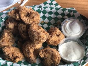 Southern style fried cauliflower!!! at Bean Vegan Cuisine in Charlotte