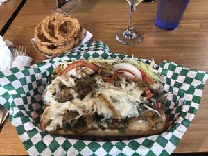 Philly “cheese” steak at Bean Vegan Cuisine in Charlotte