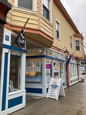 Exterior entrance at The HoneyBirch Bakehouse in Cleveland