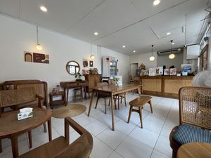 Inside seatings  at Pim Tofu in Chiang Mai