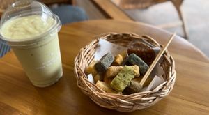 My humble feast with gratitude, namaste!   at Pim Tofu in Chiang Mai