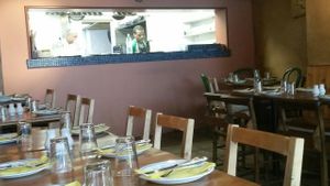 Inside at Sappho Meze in South West London