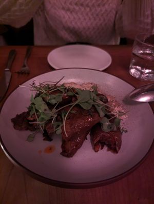 Potatoes with onion dip at Pietramala in Philadelphia
