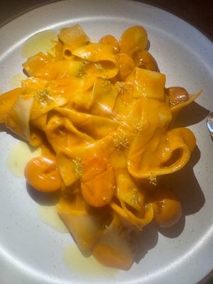 Sungold tomato sauce pappardelle   at Pietramala in Philadelphia