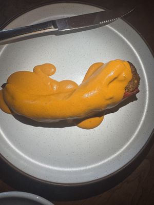 Stuff pepper with romesco sauce  at Pietramala in Philadelphia