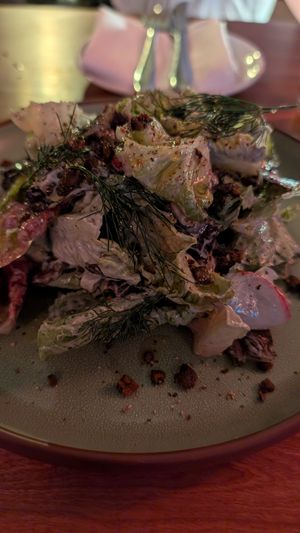 Mixed lettuce salad -- excellent at Pietramala in Philadelphia