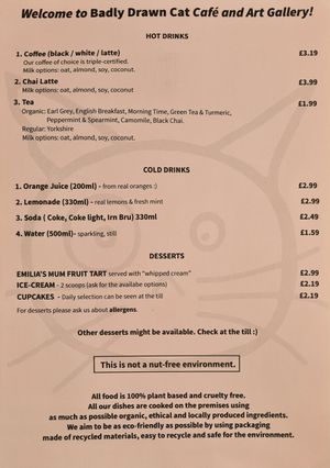  at Badly Drawn Cat Cafe and Gallery in Orkney Islands