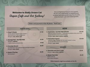   at Badly Drawn Cat Cafe and Gallery in Orkney Islands