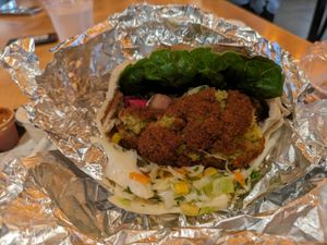 Falafel pita pocket at Falafel Kitchen - Food Stall in Dublin