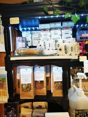 Refill station, Herbal teas and incense.  at The Recovery Well in Ramsgate