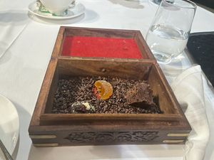 This was brought at the end of our meal, I can’t remember the name but it was beautiful (& again I had already started eating through sheer excitement!), it was fully vegan  at Longueville Manor in Jersey