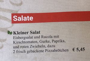 Vegan option  at Cafe Extrablatt in Cologne