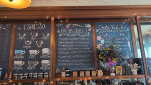 Menu at Bluestone Roasting Co in Saugerties