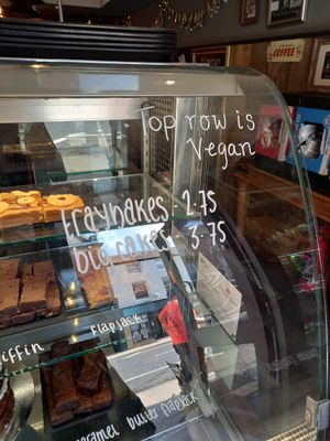 Top Row Vegan Cakes. at Keenan's in Morpeth