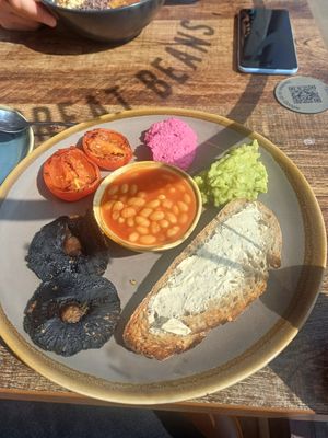 £10 'vegan breakfast' probably worth about £2 at The Market Place in Morpeth