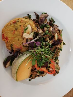 Gemüsetaler mit Pilzen at Gut Hügle Erlebnishof in Ravensburg