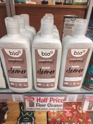 Cleaning products at Here's Health Cafe in Cork