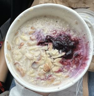 Overnight oats  at Here's Health Cafe in Cork