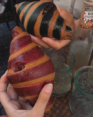 raspberry & apricot croissants   at Pasticceria Flego in Verona