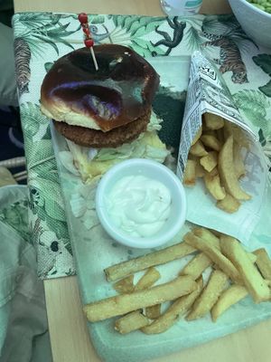 Chicken burger   at Jungle Vibes At The Marina (by Arabella) in Lanzarote