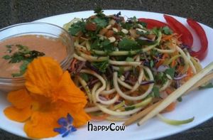 Pad Thai noodles at SimplyRaw Express in Ottawa