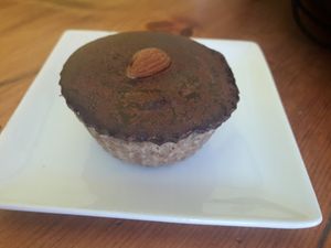 Almond butter cup, delicious :-) at SimplyRaw Express in Ottawa