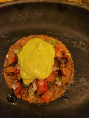 taco vegano at La Chavela in Palomino