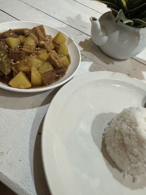 Tofu Adobo  at Kusinero del Barrio in San Vicente Palawan