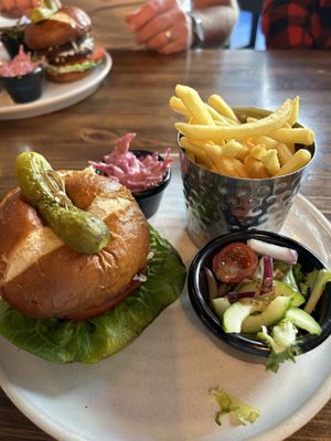 Vegan burger   at The Barrelman in Dundee