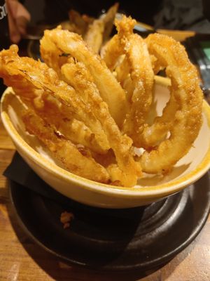 Onion rings at The Barrelman in Dundee