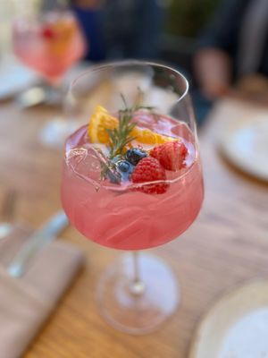 Barceloneta Sangria. Cheers! 🍹   at Telefèric Barcelona in Los Gatos