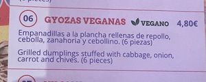 vegan gyozas   at Ramen Shifu - Consell de Cent in Barcelona