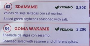 vegan aperetivos   at Ramen Shifu - Consell de Cent in Barcelona