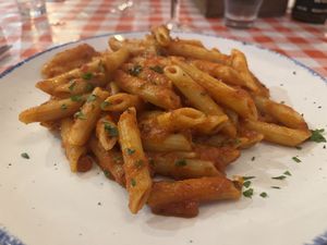Vegan Arrabiatta   at Taverna Sorrentina in Sorrento