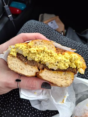 Super vegan sandwich at Frankie's NY Bagels in Eureka