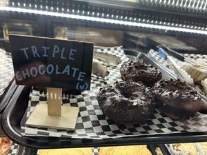 Vegan donuts   at Frankie's NY Bagels in Eureka