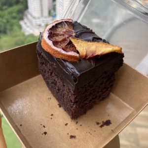 Brownie. Amazing  #Veganuary at Six Spring Vegetarian Cafe in Penang